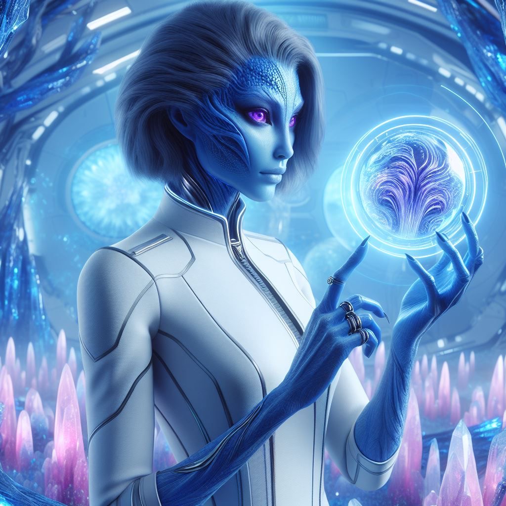 Ser extraterrestre com geometria sagrada